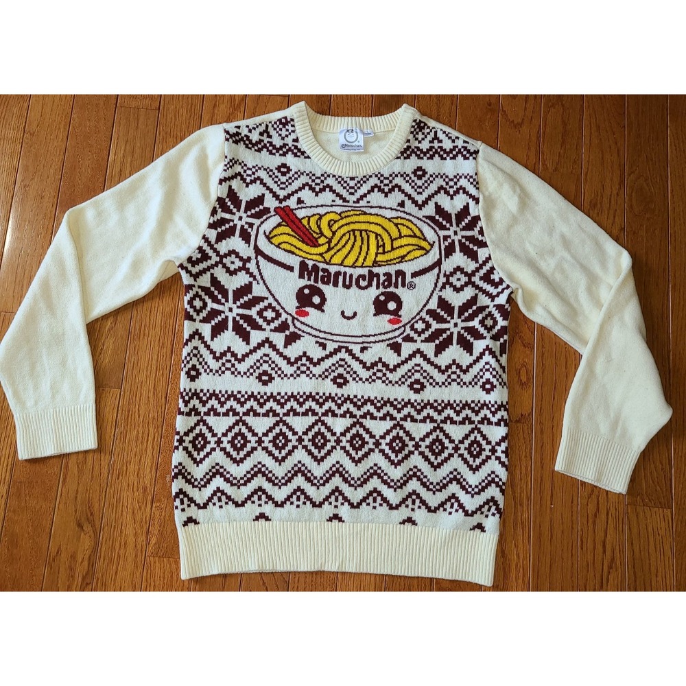 Maruchan Ramen Graphic Sweater - Size L - MARUCHAN BOYS GRAPHIC SWEATER